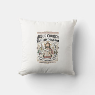 Jesus Church Bulletin Program Jesus Church Bulleti Cushion