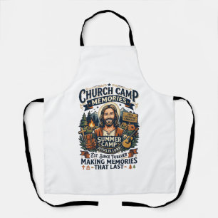 Jesus Church Camp VBS Nostalgia Shirt Faith Based  Apron