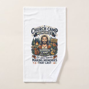 Jesus Church Camp VBS Nostalgia Shirt Faith Based  Hand Towel