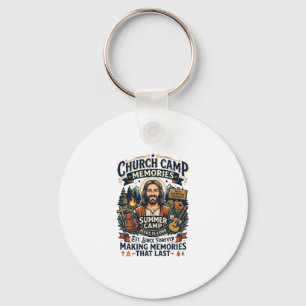 Jesus Church Camp VBS Nostalgia Shirt Faith Based Key Ring