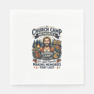 Jesus Church Camp VBS Nostalgia Shirt Faith Based  Napkin