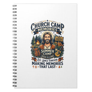 Jesus Church Camp VBS Nostalgia Shirt Faith Based Notebook
