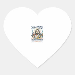 Jesus Church Merch Youth Camp Style Shirt Faith Ba Heart Sticker