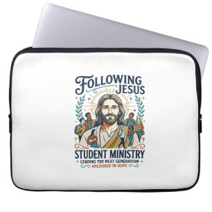 Jesus Church Merch Youth Camp Style Shirt Faith Ba Laptop Sleeve