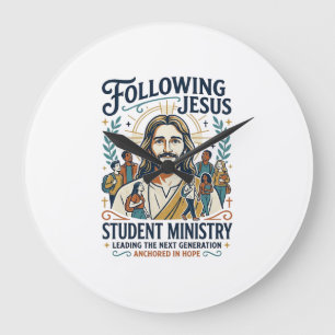 Jesus Church Merch Youth Camp Style Shirt Faith Ba Large Clock