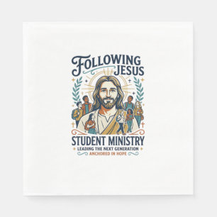 Jesus Church Merch Youth Camp Style Shirt Faith Ba Napkin