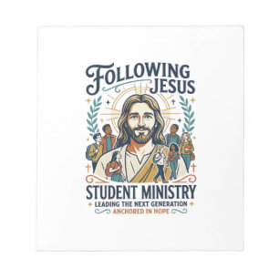 Jesus Church Merch Youth Camp Style Shirt Faith Ba Notepad
