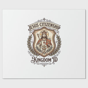 Jesus Citizenship Kingdom ID Jesus Citizenship Kin Wrapping Paper