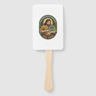 Jesus Club Hand Stamp Wont Wash Off Morning Humor_ Fan