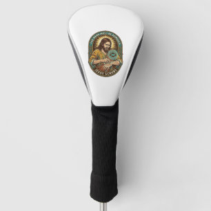 Jesus Club Hand Stamp Wont Wash Off Morning Humor_ Golf Head Cover