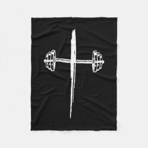 Jesus Coffee Gym Repeat, Gym Coffee Jesus - Front  Fleece Blanket