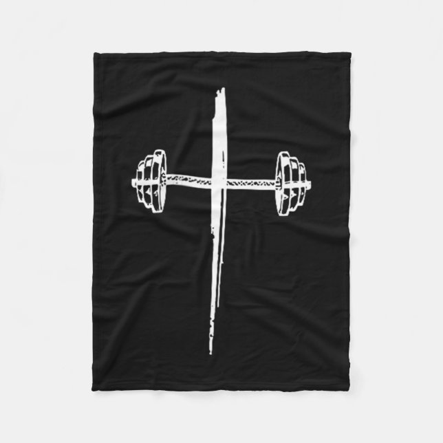 Jesus Coffee Gym Repeat, Gym Coffee Jesus - Front  Fleece Blanket (Front)