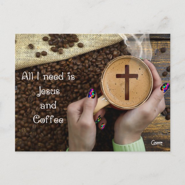Jesus & Coffee - Postcard (Front)