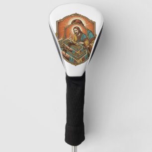 Jesus Coffee Spill Mechanical Keyboard Broken Tech Golf Head Cover