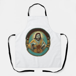 Jesus Coffee Stain Pants Before Meeting Office Wor Apron