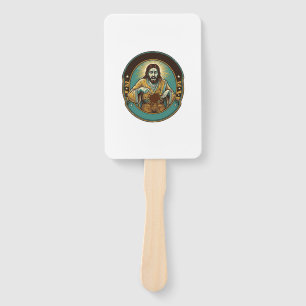 Jesus Coffee Stain Pants Before Meeting Office Wor Hand Fan