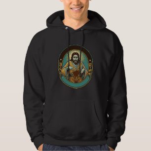 Jesus Coffee Stain Pants Before Meeting Office Wor Hoodie