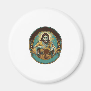 Jesus Coffee Stain Pants Before Meeting Office Wor Magnet