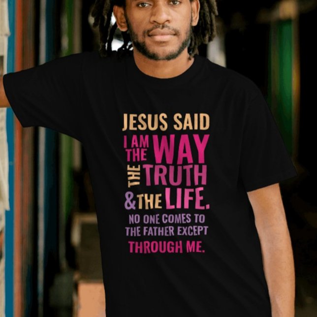 Jesus  colorful bible script  T-Shirt (Creator Uploaded)