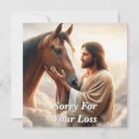 Jesus Comforting a Horse in Heaven