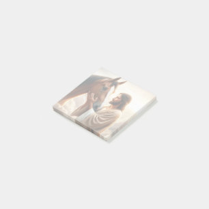 Jesus Comforting a Horse in Heaven Post-it Notes