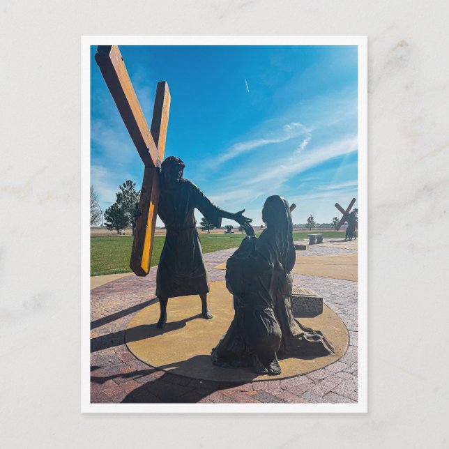 Jesus Comforts the Women of Jerusalem  Postcard (Front)