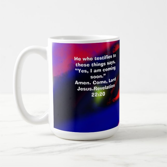 jesus coming coffee mug (Left)