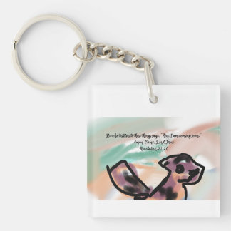 jesus coming key ring