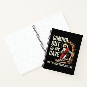 Jesus Coming Out Of My Cave Notebook