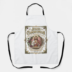 Jesus Communion Jesus Communion Christian Faith Vi Apron