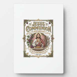 Jesus Communion Jesus Communion Christian Faith Vi Plaque