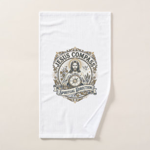 Jesus Compass Spiritual Direction Jesus Compass Sp Hand Towel