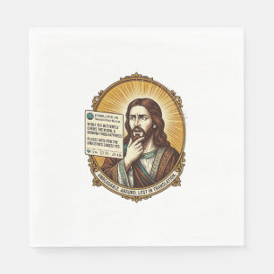 Jesus Confused Auto Translate Post Fail Social Hum Napkin