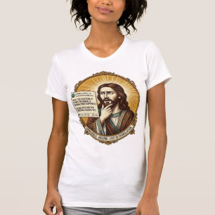 Jesus Confused Auto Translate Post Fail Social Hum T-Shirt