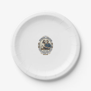Jesus Construction Trades Shirt Christian Graphic_ Paper Plate