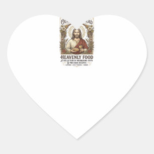 Jesus Cookbook Recipe Card Aesthetic Vintage Shirt Heart Sticker