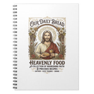 Jesus Cookbook Recipe Card Aesthetic Vintage Shirt Notebook