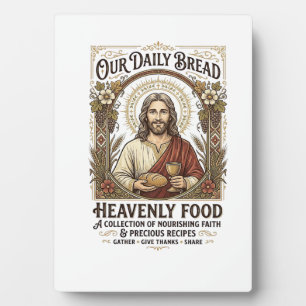 Jesus Cookbook Recipe Card Aesthetic Vintage Shirt Plaque