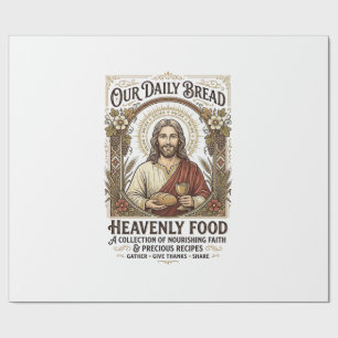 Jesus Cookbook Recipe Card Aesthetic Vintage Shirt Wrapping Paper