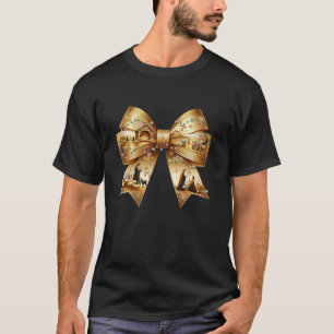 Jesus Coquette Christmas Lights Cute Nativity Scen T-Shirt