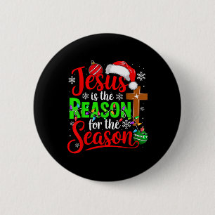 Jesus Costume Proud Reason For Season Christmas Sa 6 Cm Round Badge