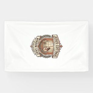 Jesus Cottage Window Light Jesus Cottage Window Li Banner