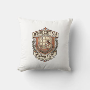 Jesus Cottage Window Light Jesus Cottage Window Li Cushion