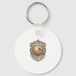 Jesus Cottage Window Light Jesus Cottage Window Li Key Ring