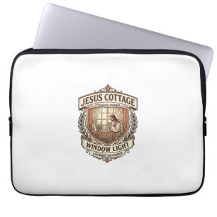 Jesus Cottage Window Light Jesus Cottage Window Li Laptop Sleeve