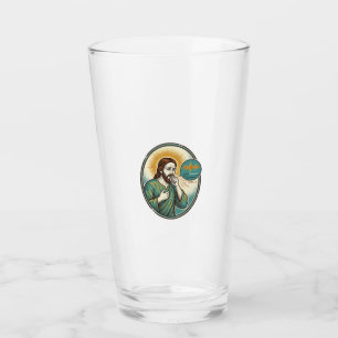 Jesus Coughing Mid Voice Note Audio Message Textin Glass