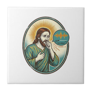 Jesus Coughing Mid Voice Note Audio Message Textin Tile