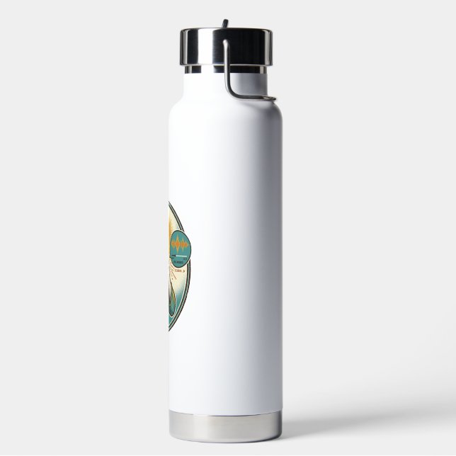 Jesus Coughing Mid Voice Note Audio Message Textin Water Bottle (Left)