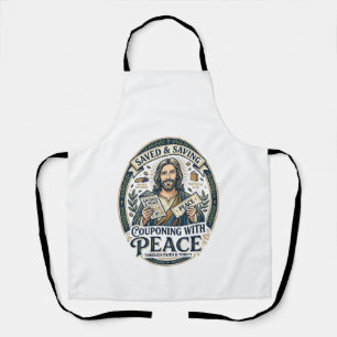 Jesus Coupon Thrift Frugal Shirt Faith Based Desig Apron