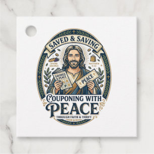 Jesus Coupon Thrift Frugal Shirt Faith Based Desig Favour Tags
